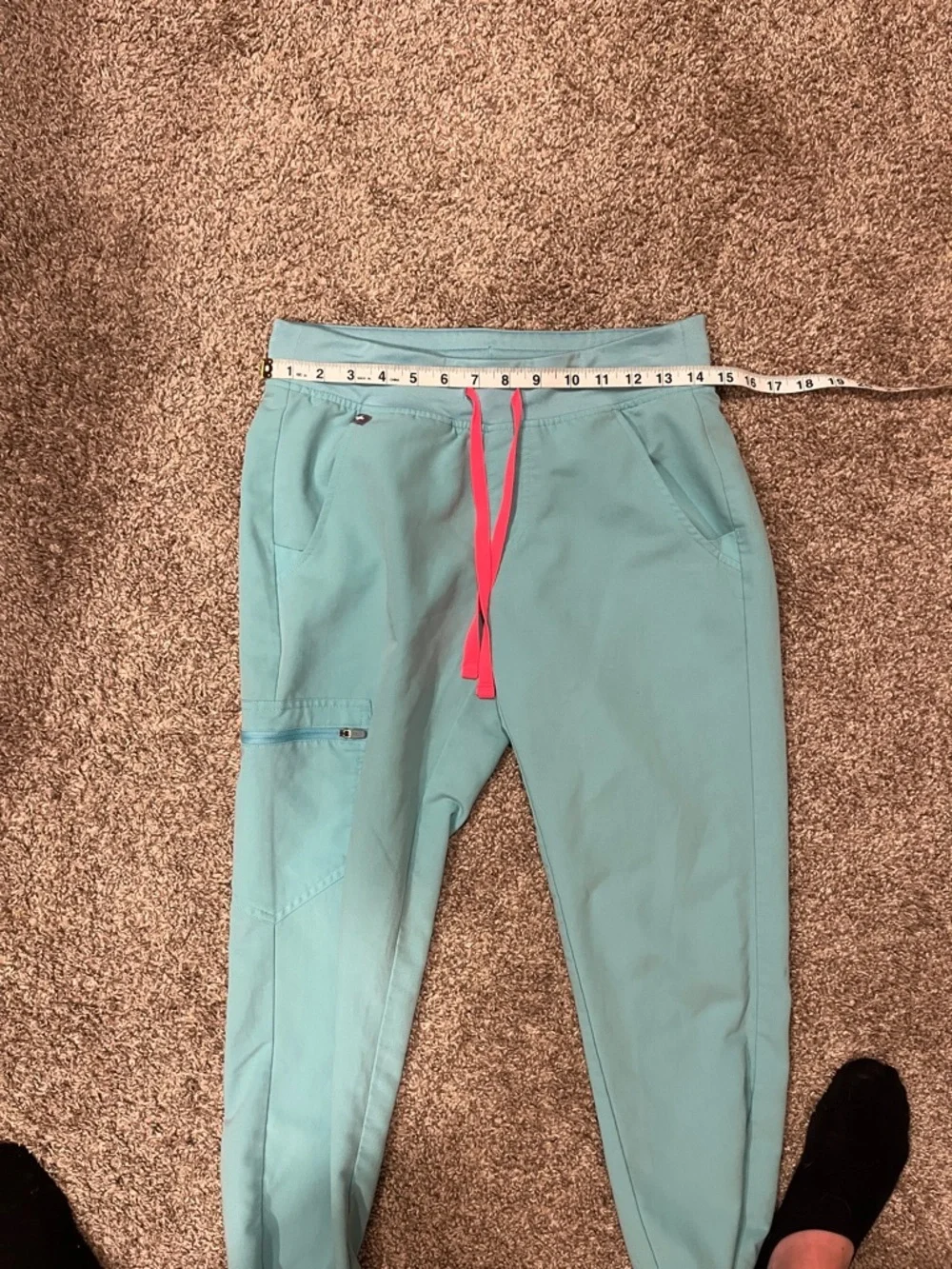 Figs Zamora Jogger Scrub Pants in Neon Blue Color Size XS/P